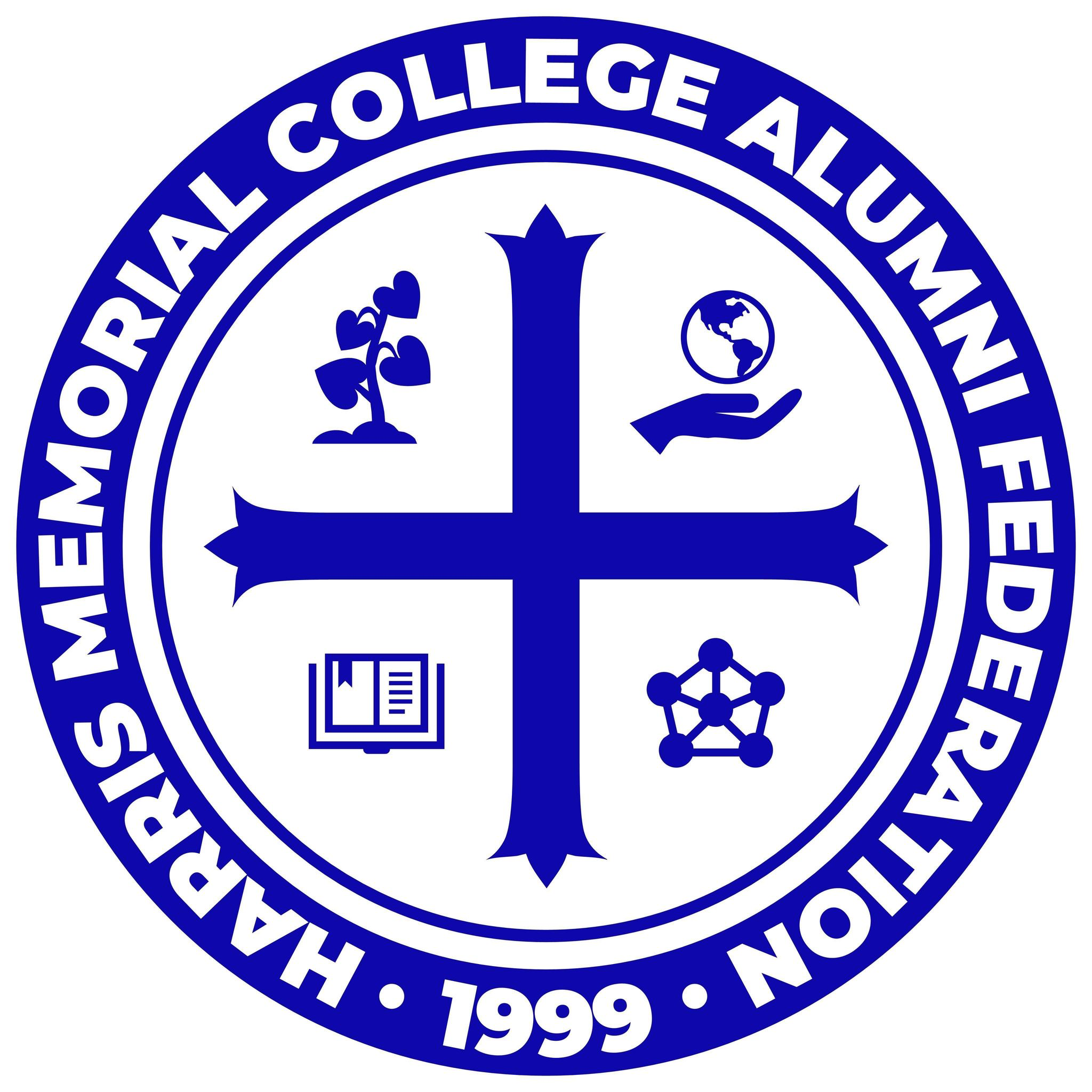 Harris Memorial College Alumni Federation seal, 1999
